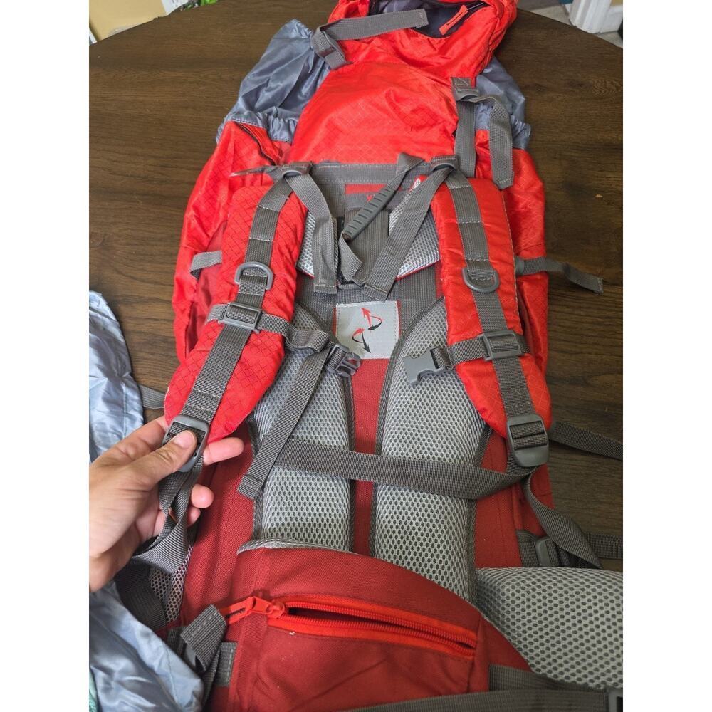 Adventuridge Hiking Backpack – 70L (18.5‎ Gallon) Capacity – Red – Model 92288 - Picture 15 of 16